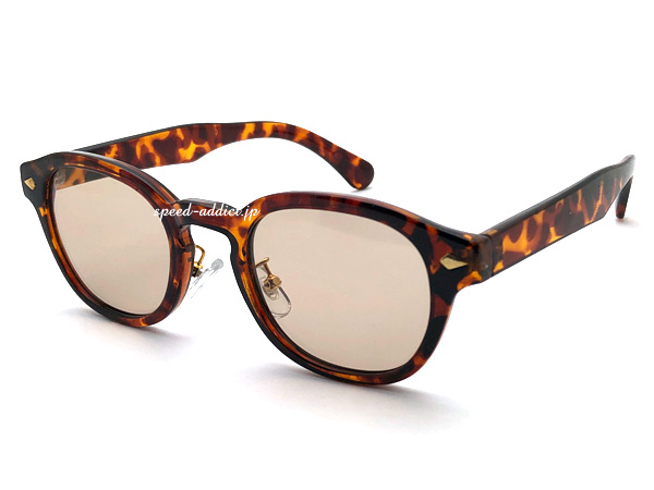 ANTI-FOG SQUARE BOSTON SUNGLASS べっ甲 × LIGHT BROWN/アンチフォグボストンデミ柄ブラウンレンズ防曇度なし四角運転マスク用曇らない