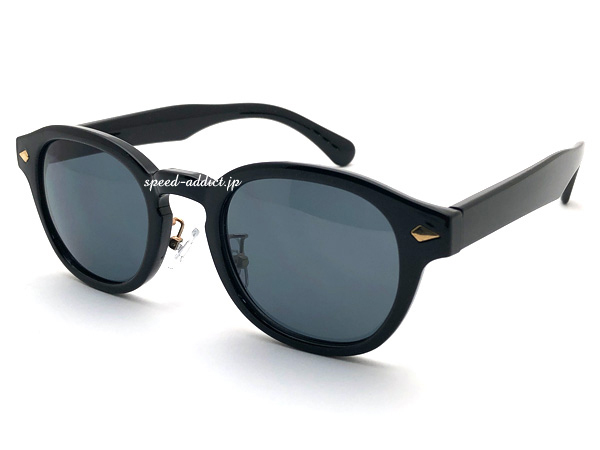 ANTI-FOG SQUARE BOSTON SUNGLASS BLACK × SMOKE/アンチフォグスクエアボストンサングラス黒ぶちスモークレンズ軽量アウトドア曇り止め