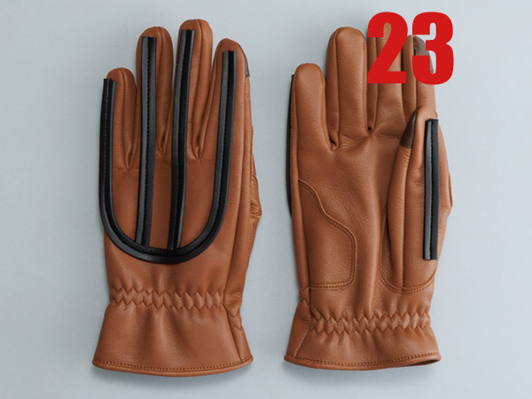 PELLE:K BIKE GLOVES EMU LIGHT BROWN 23cm/ペレックバイクグローブエミュー茶色moto3ミニモトmoto4レザーグローブタッチパネル対応vmx舊車