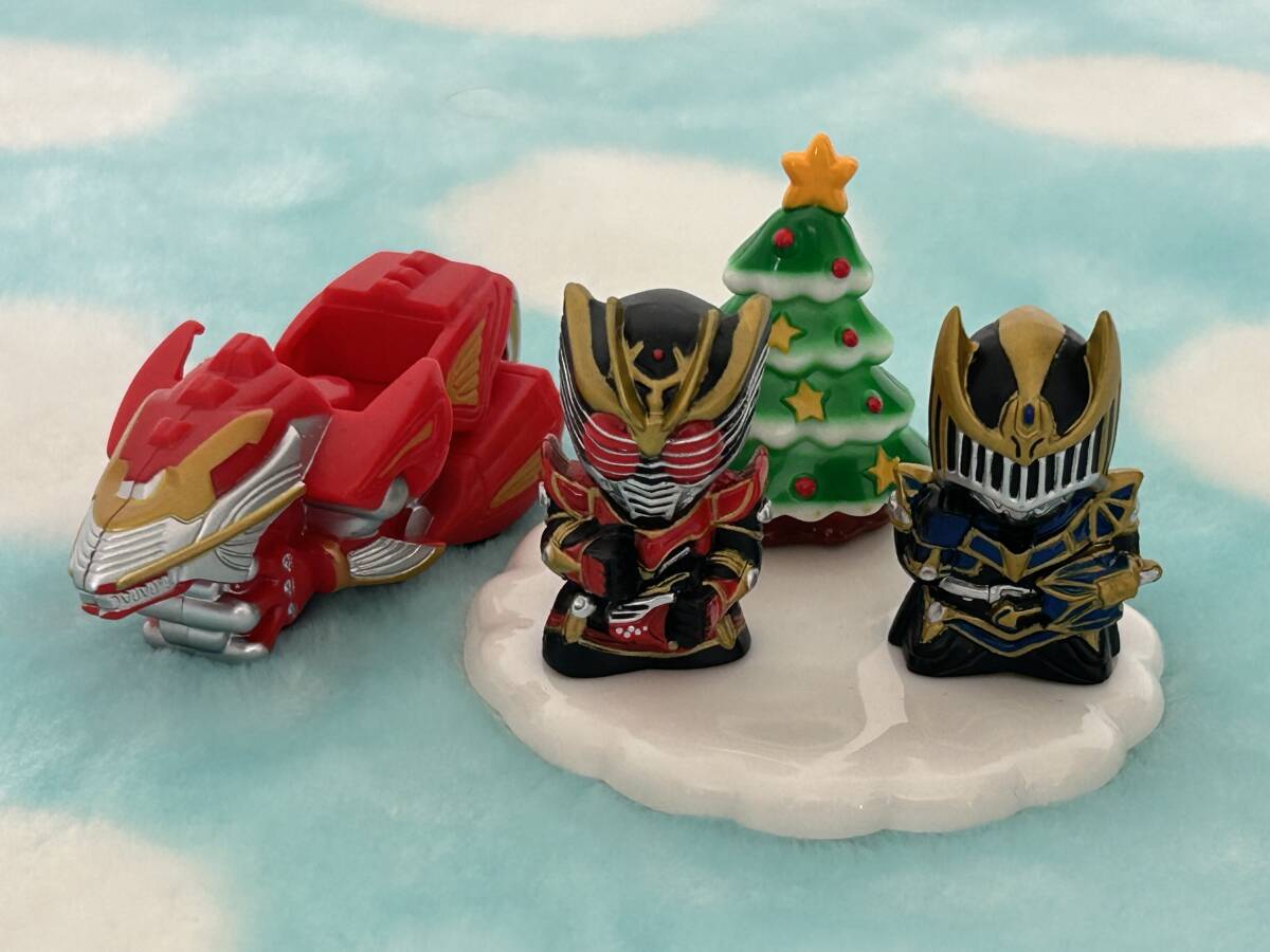 仮面ライダー 龍騎 フィギュア キャラデコ クリスマス 未使用 展示品 ナイト サバイブ