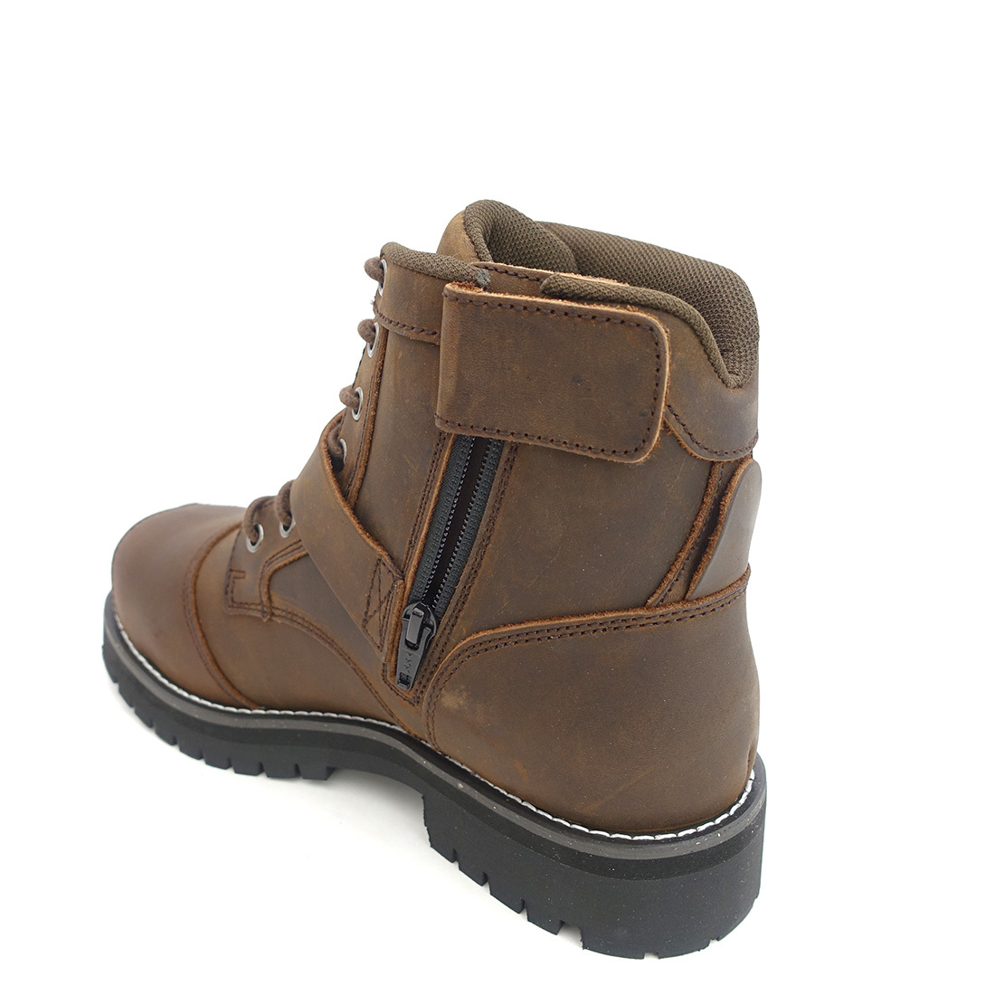 ▲SIERRA DESIGNS シエラデザインズ メンズ 本革 バイカーブーツ SD6021 ダークブラウン DarkBrown 濃茶 25.0cm (0910010711-db-s250)