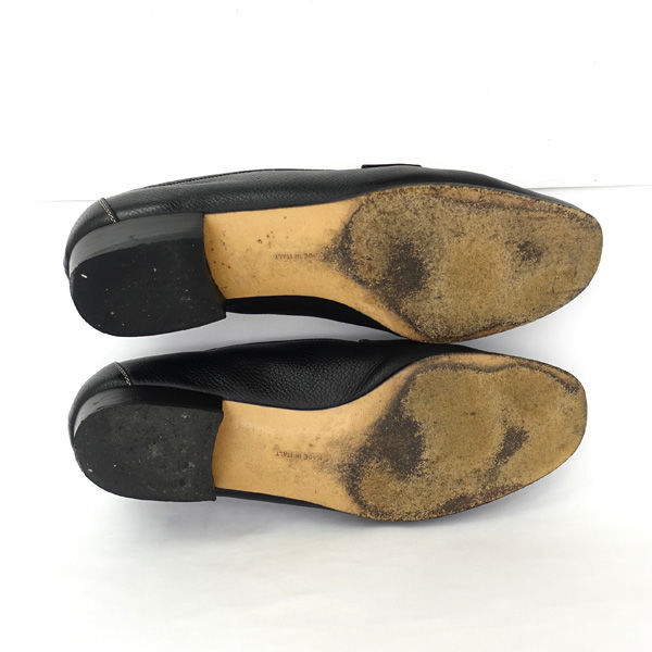 * Salvatore Ferragamo gun chi-ni Loafer чёрная кожа женский (0220509179)