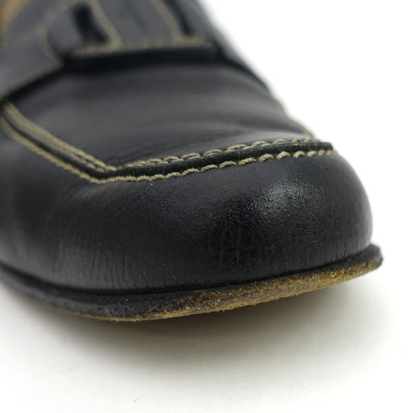 * Salvatore Ferragamo gun chi-ni Loafer чёрная кожа женский (0220509179)