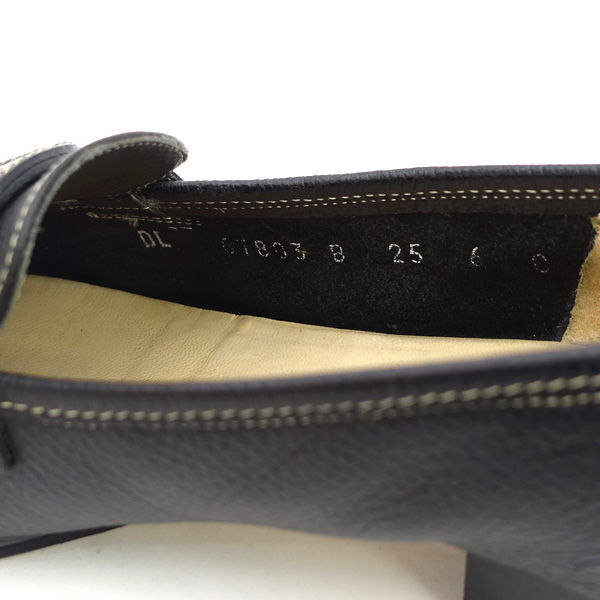 * Salvatore Ferragamo gun chi-ni Loafer чёрная кожа женский (0220509179)