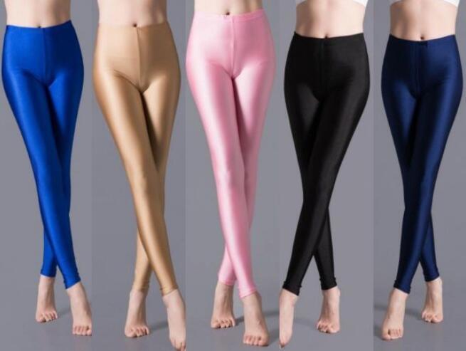 CHQ252#5色セット超光沢 ツルツル タイツ レディース レギンス パンツ シャイニー ストレッチ レギンスパンツ 体操 ヨガ フィットネス