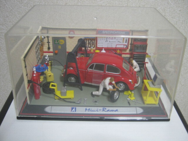 ホンウェル 1/43 ミニラマ フォルクスワーゲン ビートル 整備工場 ジオラマ HONGWELL MINIRAMA Volkswagen Beatle