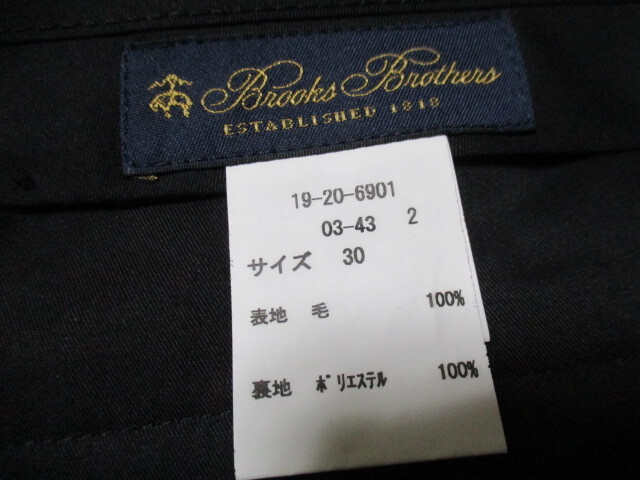 f633　ブルックスブラザーズ　Brooks Brothers　ウールパンツ　グレー系　　66