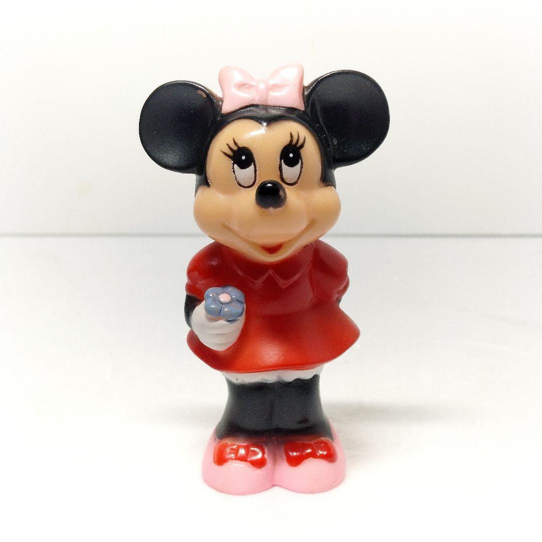 当時物 タケウチ製 ディズニー ミニーマウス 指人形 ソフビ フィギュア