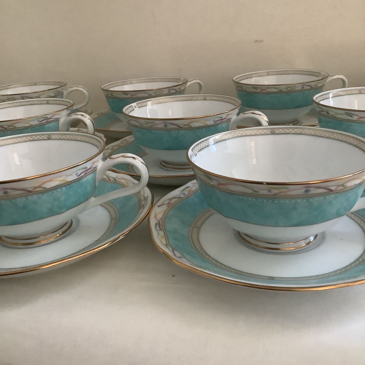 ノリタケ ハナレイク カップ&ソーサー9客セット Noritake 1567HANAREIKU ティーカップ
