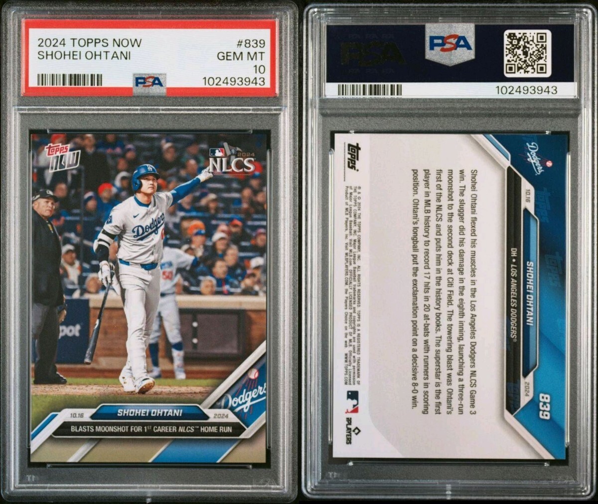 大谷翔平 TOPPS NOW topps now PSA10 ドジャース OHTANI SHOHEI GEMMINT OS6 2024 (Topps)｜売買されたオークション情報、Yahoo!オークション(旧ヤフオク!)  の商品情報をアーカイブ公開 - オークファン（aucfan.com）