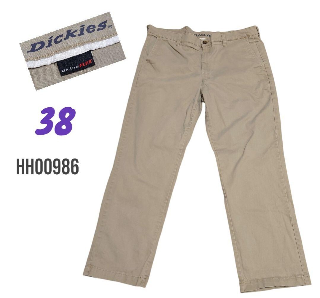 大きめ　ビッグサイズメンズストレッチパンツw38 ベージュディッキーズDickies WP653 パンツ ベージュ系 ボトム チノパン