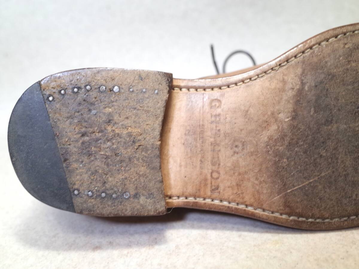 [ блиц-цена покупка бесплатная доставка ]4783#GRENSON/ Glenn son/ Британия #medali on tu/ Goodyear бордюр / рукоделие /25.5-26cm#
