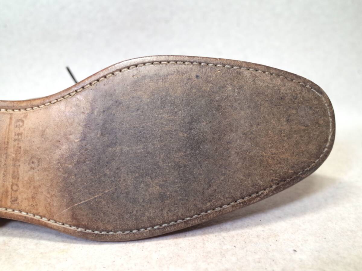 [ блиц-цена покупка бесплатная доставка ]4783#GRENSON/ Glenn son/ Британия #medali on tu/ Goodyear бордюр / рукоделие /25.5-26cm#