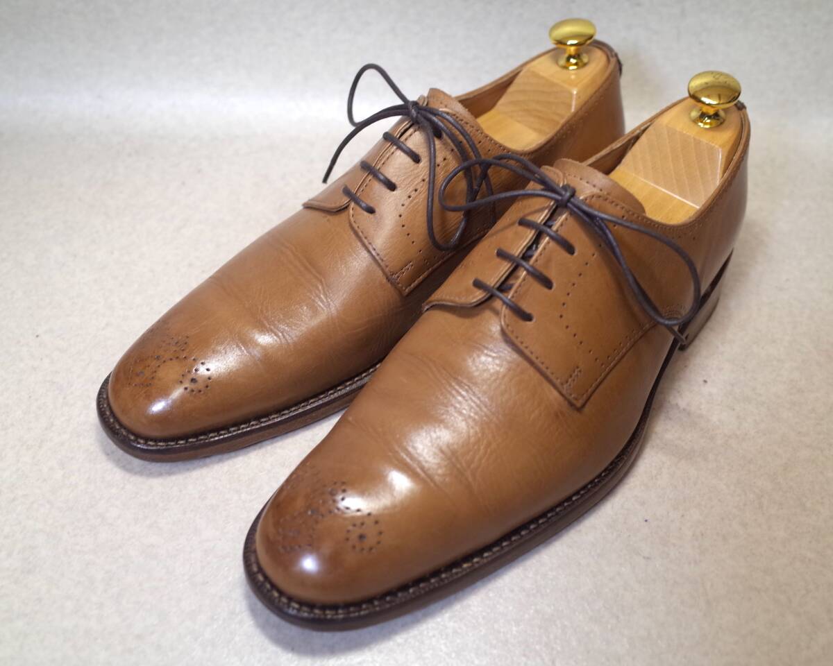 [ блиц-цена покупка бесплатная доставка ]4783#GRENSON/ Glenn son/ Британия #medali on tu/ Goodyear бордюр / рукоделие /25.5-26cm#