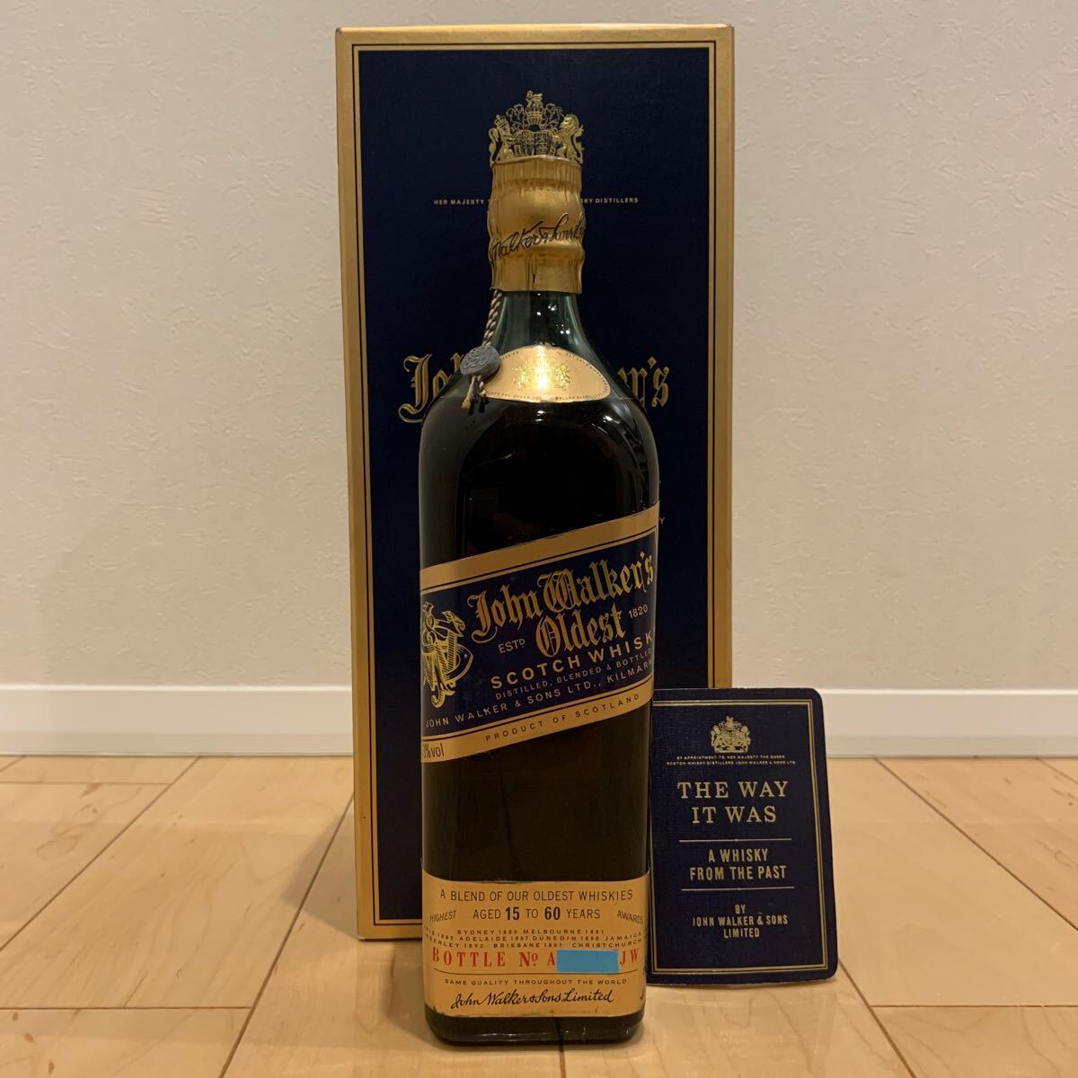 古酒 未開栓★ジョニーウォーカー　オールデスト　Oldest★青　ブルーラベル　750ml　43% 未開栓・古酒 Johnnie Walker Oldest ジョニーウォーカー オール