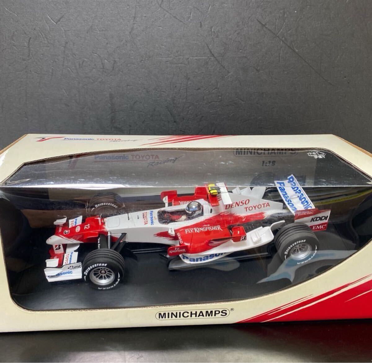 MINICHAMPS ミニチャンプス　1/18 パナソニックトヨタレーシング TF107 #12 J.Trulli トゥルーリ