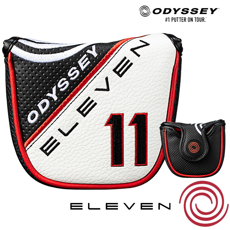 (日本正規品)オデッセイ ELEVEN パターカバー マレット型用 ヘッドカバー ODYSSEY GOLF イレブン