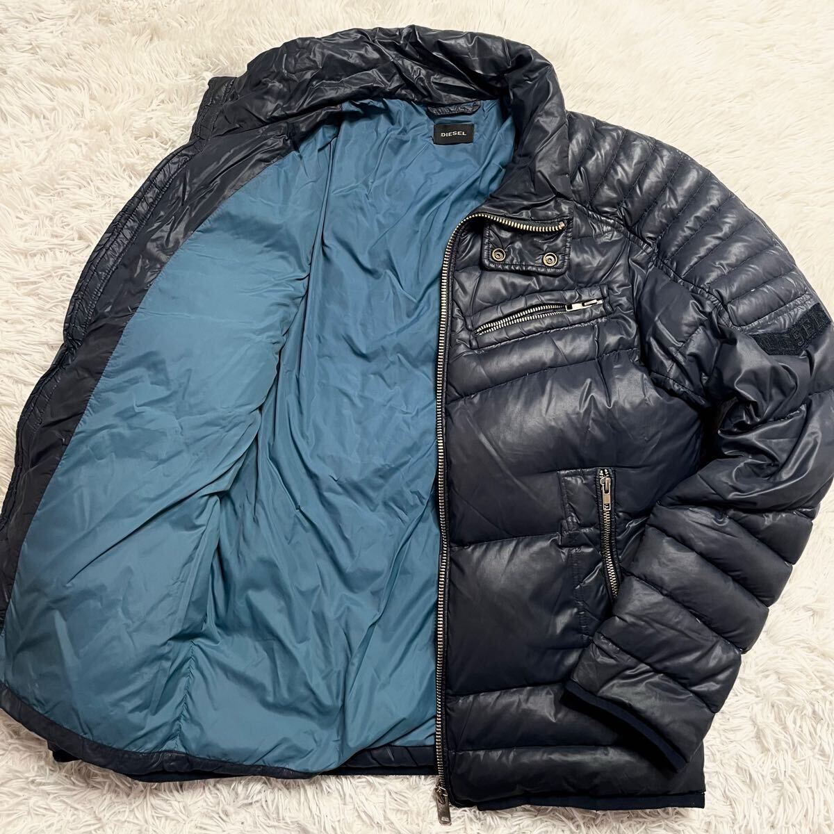 希少 L相当 ○DIESEL ディーゼル ダウンジャケット ブルゾン MA 希少 L相当 ○DIESEL ディーゼル ダウンジャケット ブルゾン MA