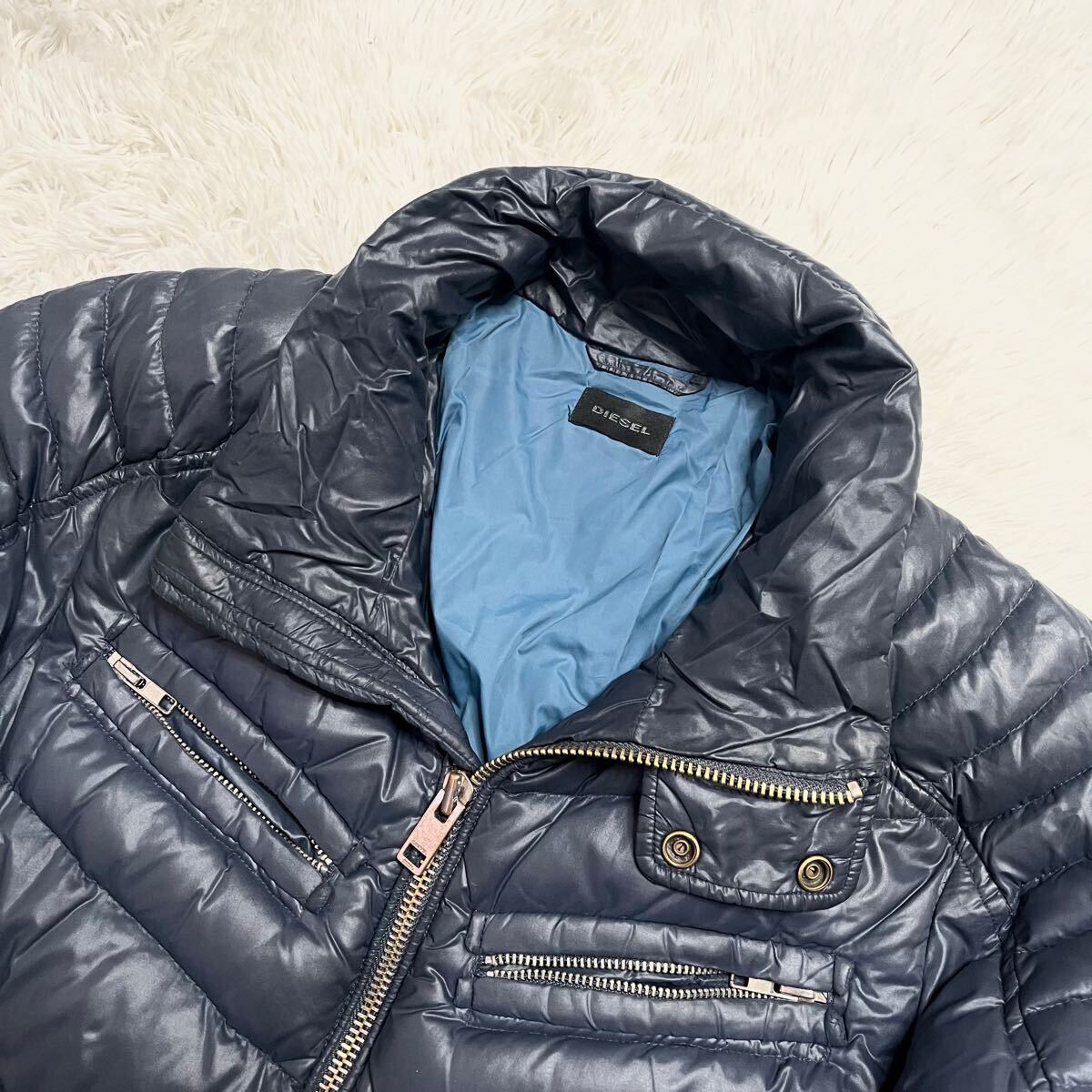 希少 L相当 ○DIESEL ディーゼル ダウンジャケット ブルゾン MA 希少 L相当 ○DIESEL ディーゼル ダウンジャケット ブルゾン MA