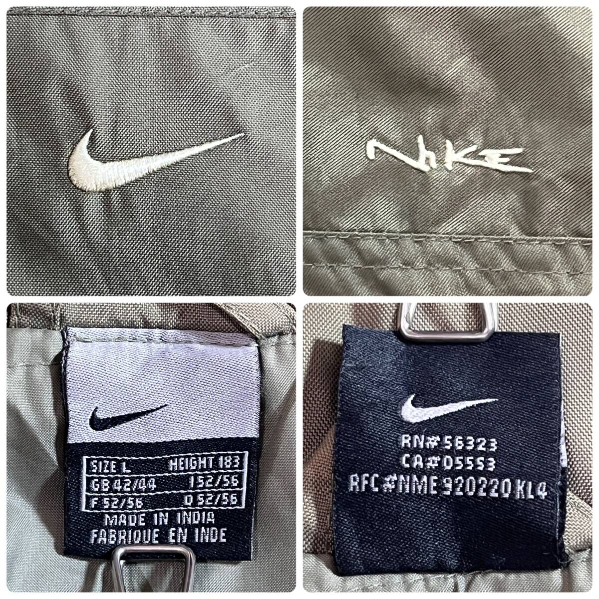 00s NIKE ナイキ スウッシュ刺繍ロゴ パイピング 切替 中綿 00s NIKE ナイキ スウッシュ刺繍ロゴ パイピング 切替 中綿