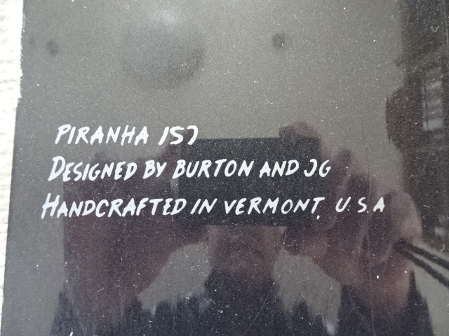 バートン ピラニア157 BURTON PIRANHA 157 2009年 中古(150cm バートン ピラニア157 BURTON PIRANHA 157 2009年 中古(150cm