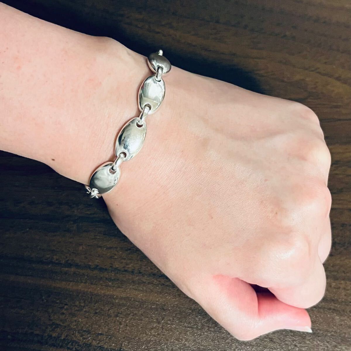 OLD TIFFANYオールド ティファニー ペブル リンク ブレスレット シルバー 925 ヴィンテージ VINTAGEビンテージ 廃盤 廃番 メンズ チェーン