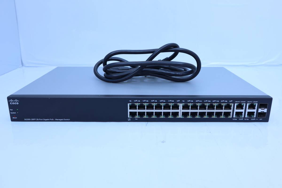 E5633 Y SG300-28PP 28-port Gigabit PoE+ Managed Switch (SG300-28PP-K9 V02)