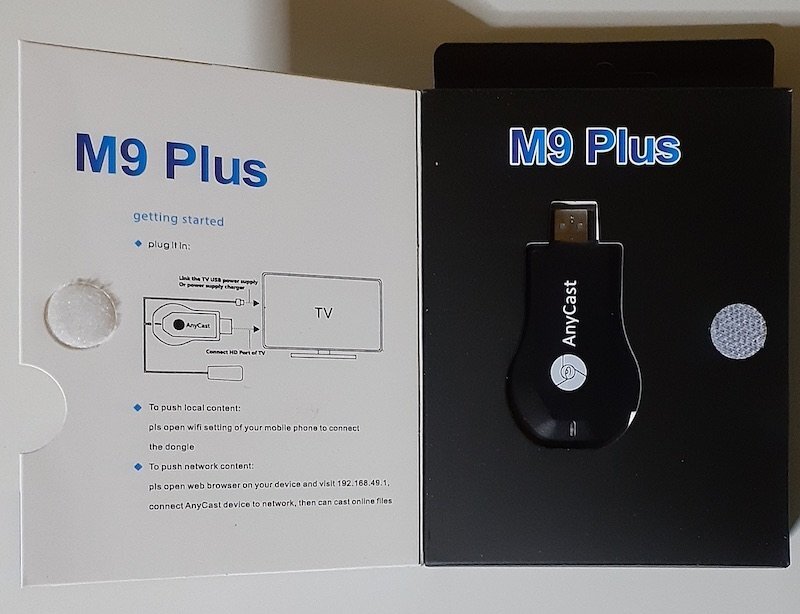 5195 AnyCast M9 Plus 1080Pドングルレシーバー HDMIミラーキャスト Anycast無線HDMIアダプター Wifiディスプレイ