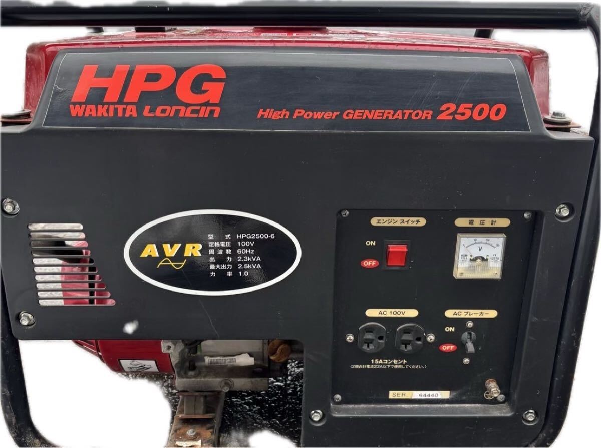  почта Seino Palette рейс *WAKITA подмышка taHigh Power GENERATOR 2500-6 HPG2500 AVR генератор 60Hz*KAC1264