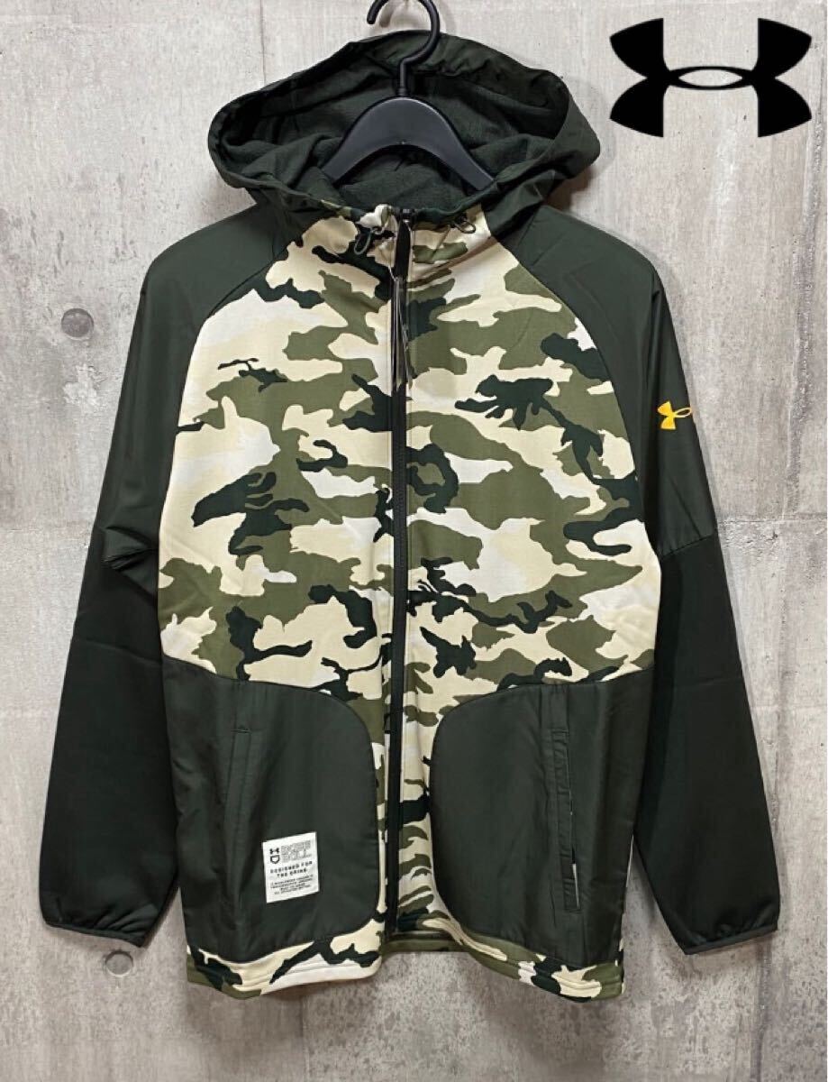 未使用　Mサイズ　定価10450円　アンダーアーマ　メンズ　パーカー野球 　UAハイブリッド フルジップ ジャケット ベースボール 