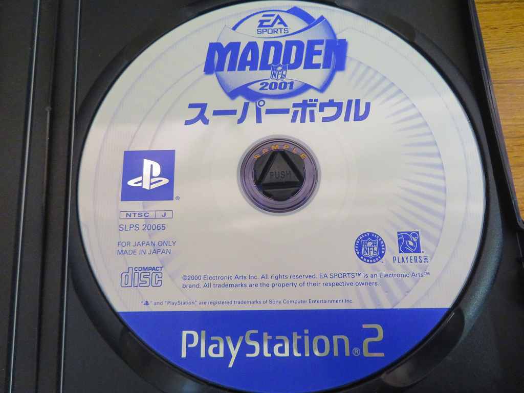 KMG3937*PS2 soft Madden NFL super миска 2001 MADDEN кейс инструкция открытка имеется пуск проверка settled полировка * чистка settled PlayStation 2