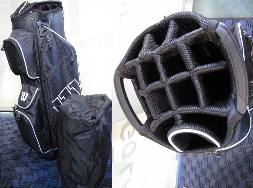 □新品 Wilson Staff ウィルソンスタフ超軽量 WGB5307 BK/WH（ブラック/ホワイト） 14分割4セパレート