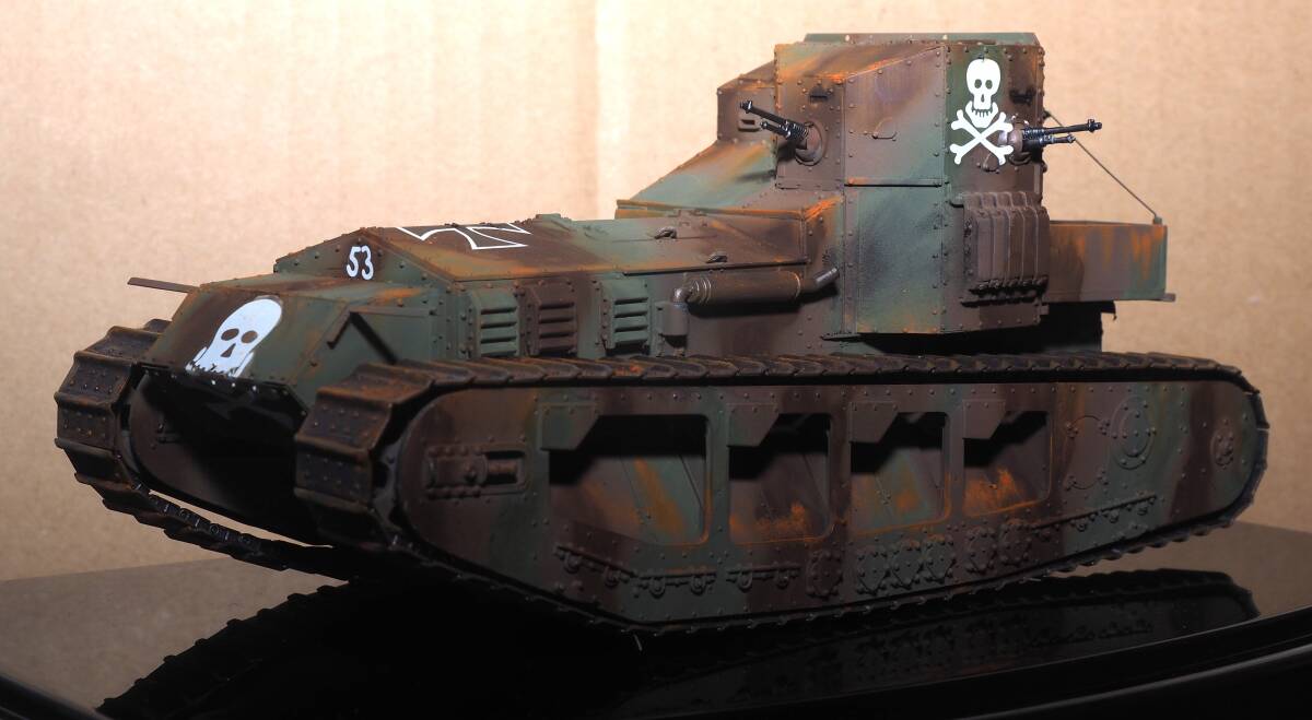 １／３５　タコム　イギリス　マークＡホイペット中戦車　ドイツ軍鹵獲仕様車　塗装済み完成品