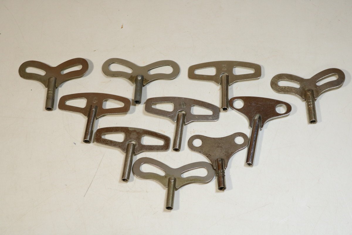 Yahoo!オークション - T622 柱時計ネジ巻き10点 アンティーク 古