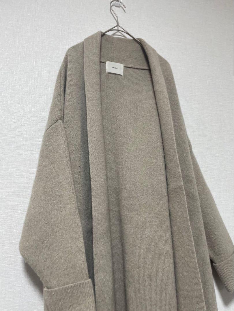 IENA イエナ カシミヤ混ウール ロングカーディガン F IENA イエナ カシミヤ混ウール ロングカーディガン F