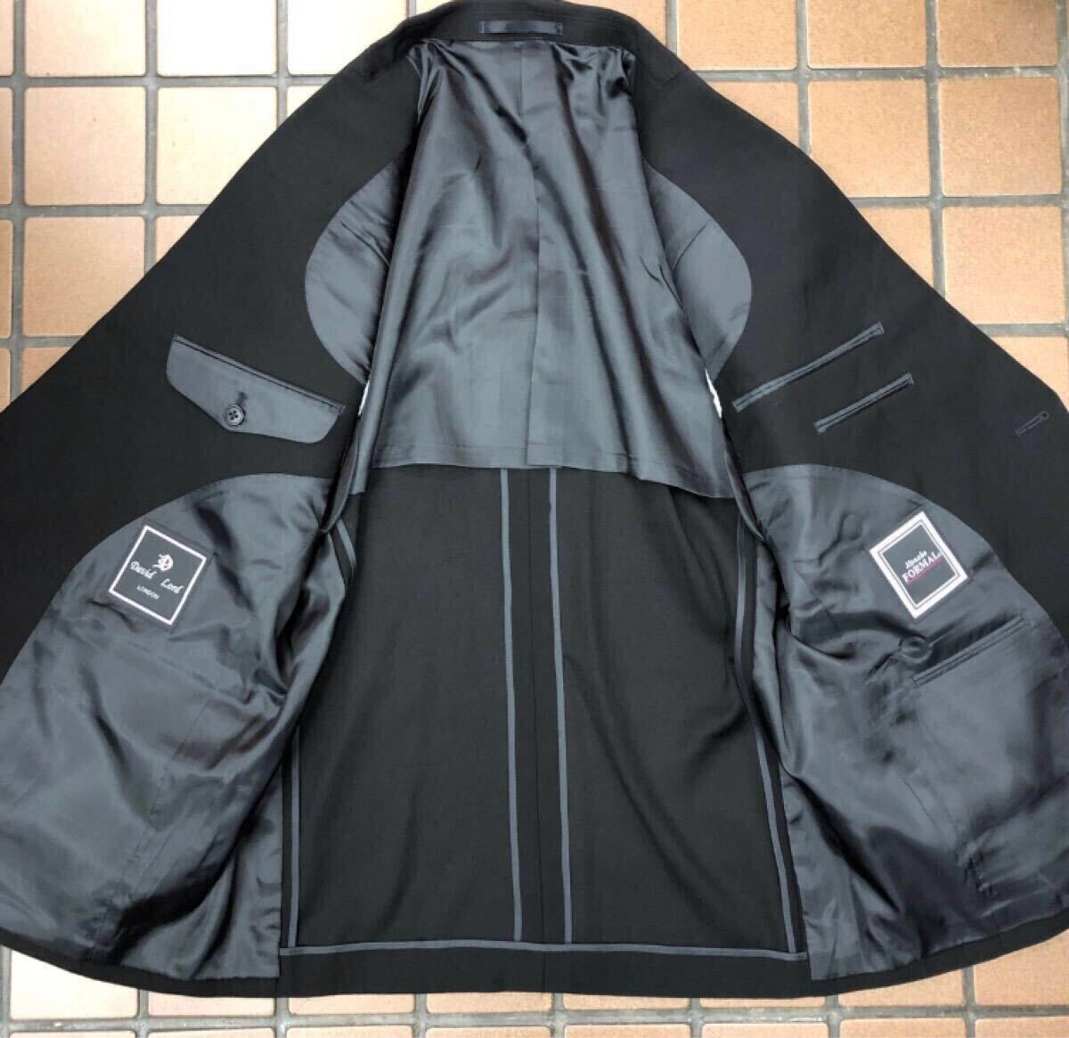 新品☆未使用【BE3 S相当★希少サイズ】2Bシングルスーツ 礼服 メンズスーツ ブラックフォーマル 背抜き 冠婚葬祭 喪服 黒 アジャスター_画像4