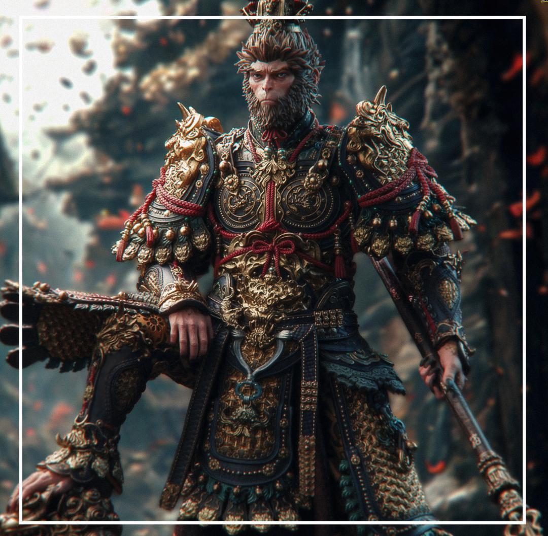 超可爱 悟空 黒神話 未塗装 WUKONG MYTH BLACK フィギュア 未組み立て ゲームキャラクター