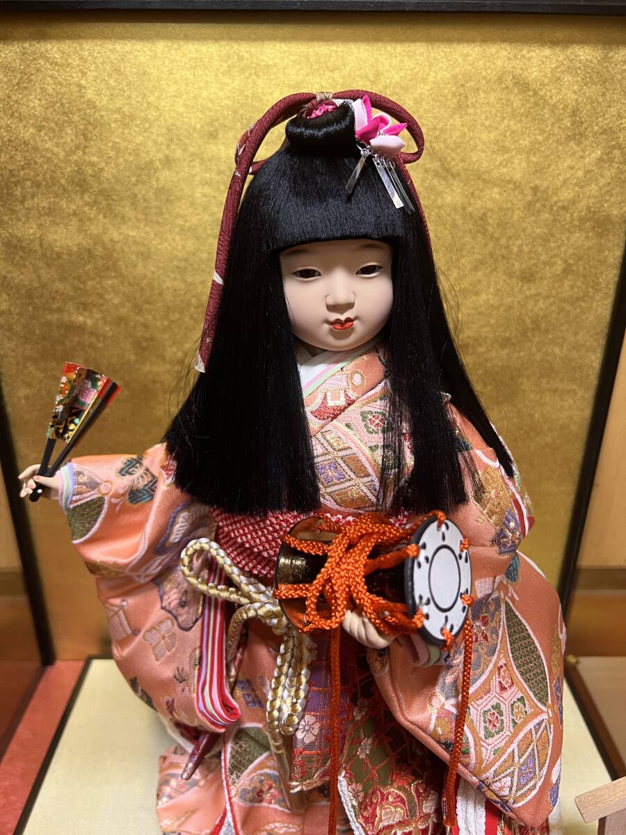 久月 市松人形 鼓 日本人形 正絹 雛人形 初節句 お祝い 女の子 久月 市松人形 鼓 日本人形 正絹 雛人形 初節句 お祝い 女の子