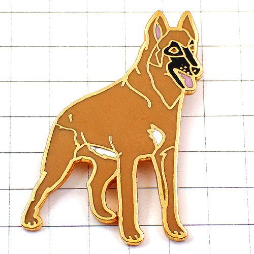 ピンバッジ・ジャーマンシェパード茶色い犬◆フランス限定ピンズ◆レアなヴィンテージものピンバッチ