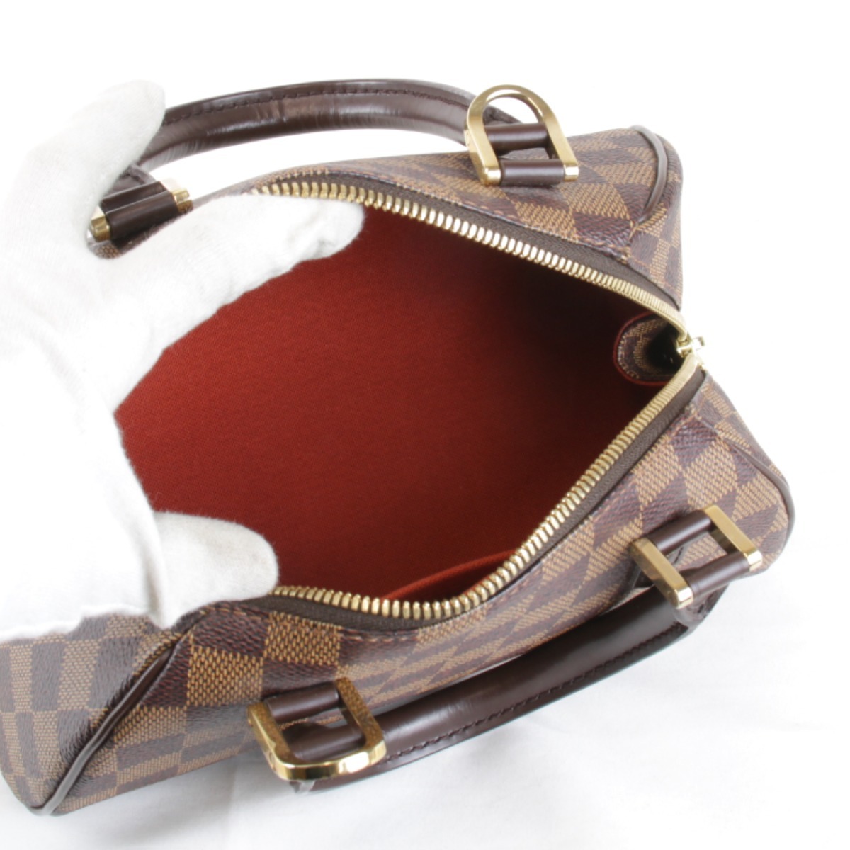 美品『USED』 LOUIS VUITTON ルイ?ヴィトン リベラミニ N41436 ハンドバッグ ブラウン ダミエキャンバス