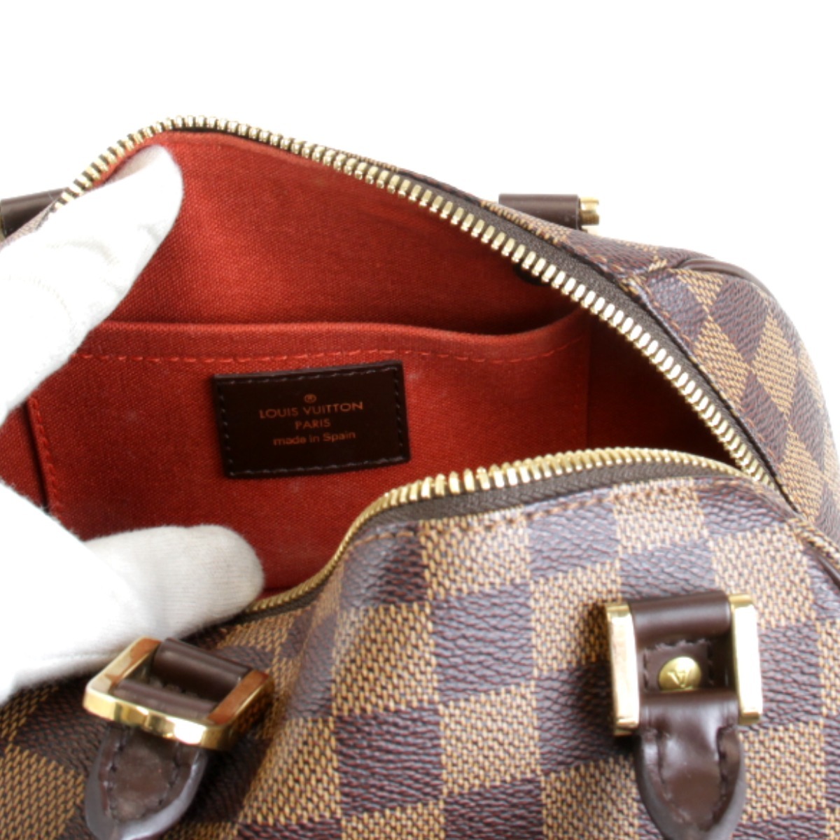美品『USED』 LOUIS VUITTON ルイ?ヴィトン リベラミニ N41436 ハンドバッグ ブラウン ダミエキャンバス