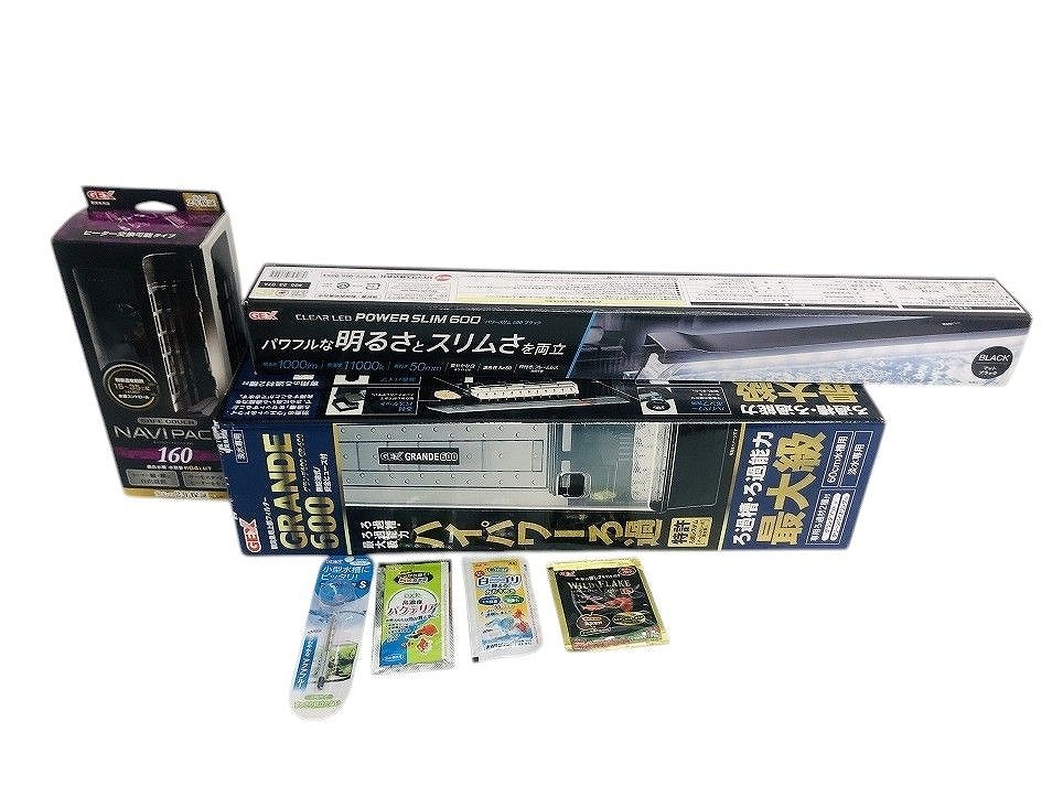 ★未開封★ GEX ジェックス 観賞魚 飼育用品 まとめ GRANDE600 GR-600 など 7点 直接お渡し歓迎 CUK607425相