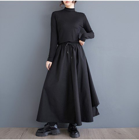 ランダムフレア ロングスカート