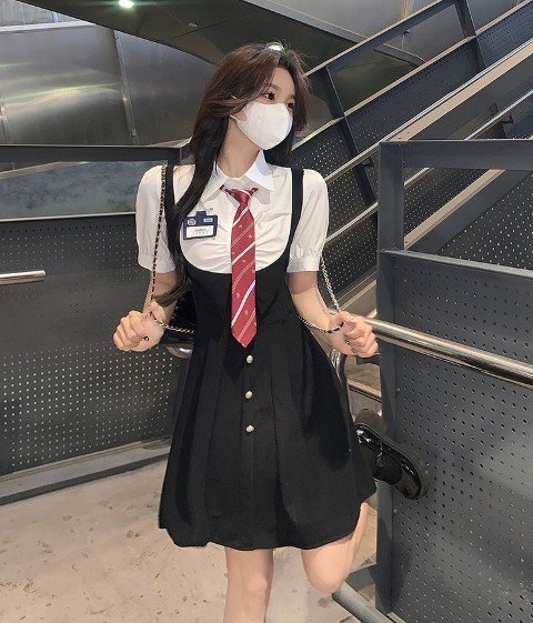 ファッションワンピース L ブラック