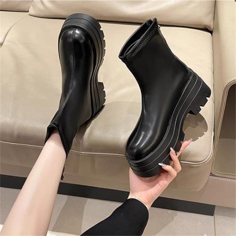 シューズ ショートブーツ 【38】24cm ブラック