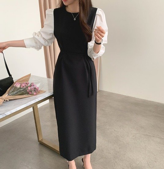 長袖ワンピ ロングワンピ きれいめ シンプル かわいい シンプル カジュアル お出かけ フリー ベージュ