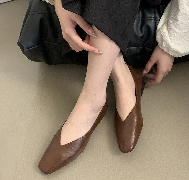 【高品質】全4色 スリッポン ローファー モカシン 切り替え 無地 シンプル 36 キャメル