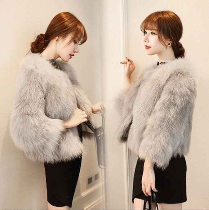 ふわふわ ファーコート アウター 大きいサイズあり 2XL ホワイト