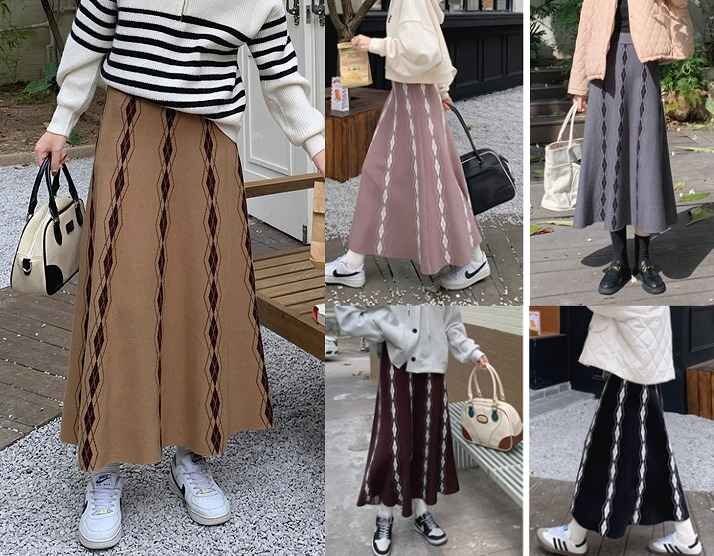 全5色 スカート フリル 切り替え 体型カバー 着痩せ カットソー sweet系 フリー キャメル