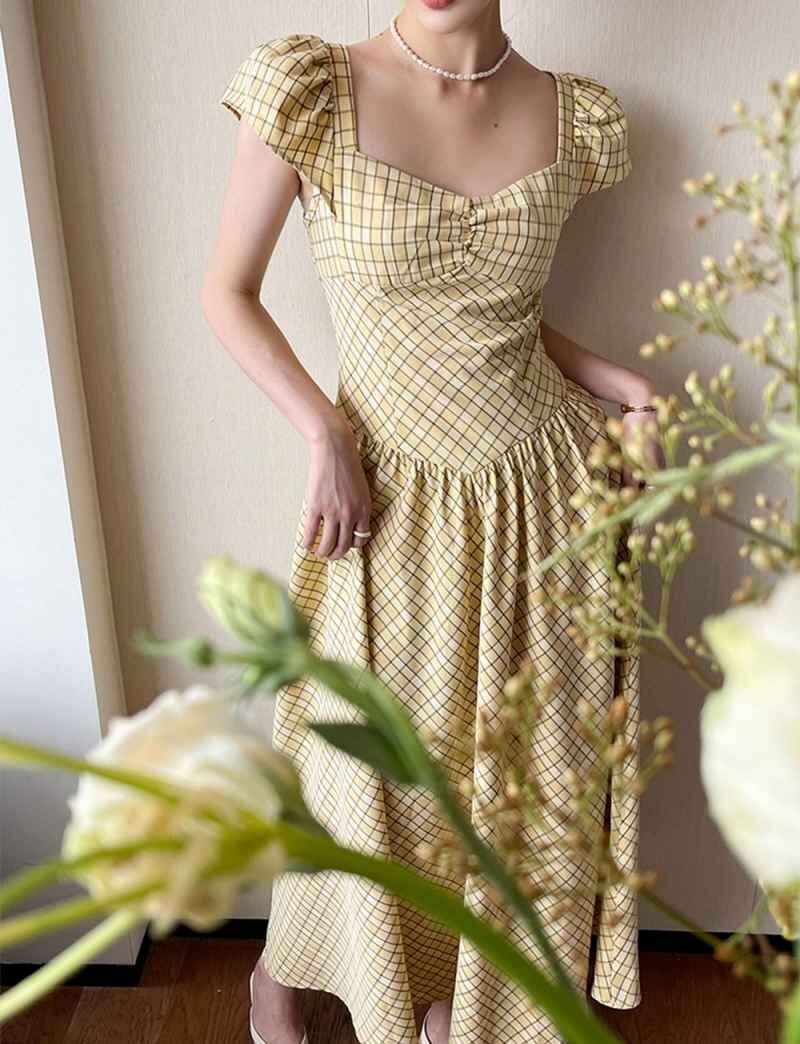 ワンピース レディース マキシ丈ワンピース きれいめ 着痩せ オシャレ ロング丈 M ワンカラー